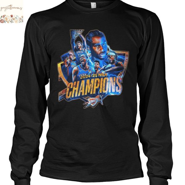 2024-25 NBA Champions Oklahoma City Thunder Unisex T-Shirt