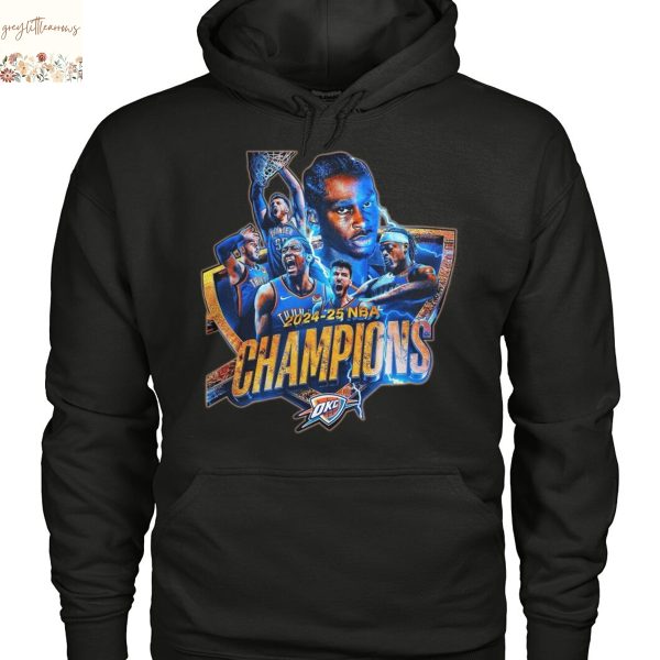 2024-25 NBA Champions Oklahoma City Thunder Unisex T-Shirt