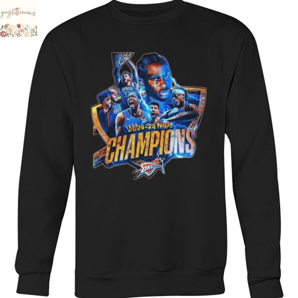 2024-25 NBA Champions Oklahoma City Thunder Unisex T-Shirt