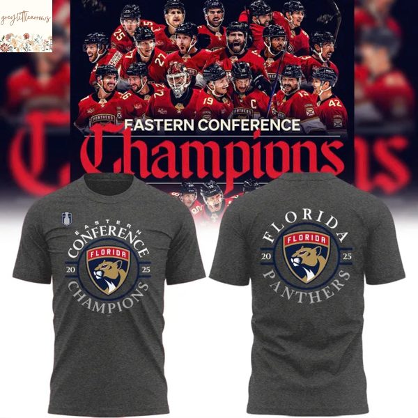 2025 Eastern Conference Champs Florida Panthers 3D T-Shirt