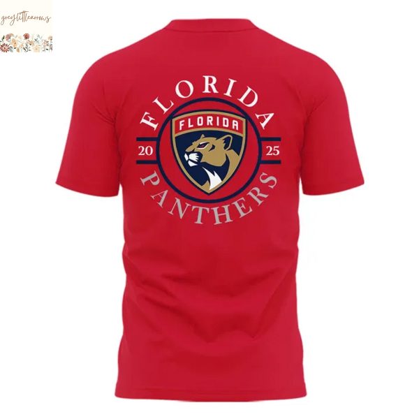 2025 Eastern Conference Champs Florida Panthers 3D T-Shirt – Red