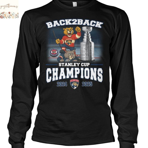 Back 2 Back Stanley Cup Champions Florida Panthers 2024-2025 Unisex T-Shirt