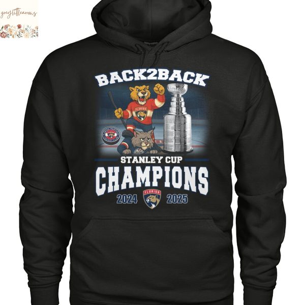 Back 2 Back Stanley Cup Champions Florida Panthers 2024-2025 Unisex T-Shirt
