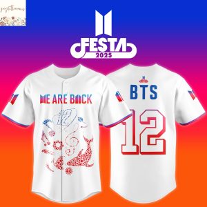 BTS Festa 2025 12th Anniversary We Are Back Baseball Jersey