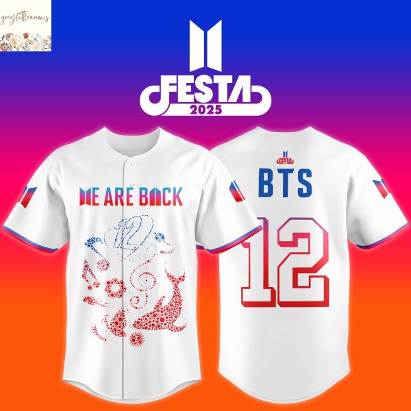 BTS Festa 2025 12th Anniversary We Are Back Baseball Jersey