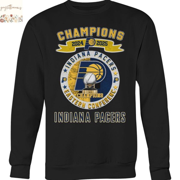 Champions 2024-2025 Indiana Pacers Eastern Conference Unisex T-Shirt