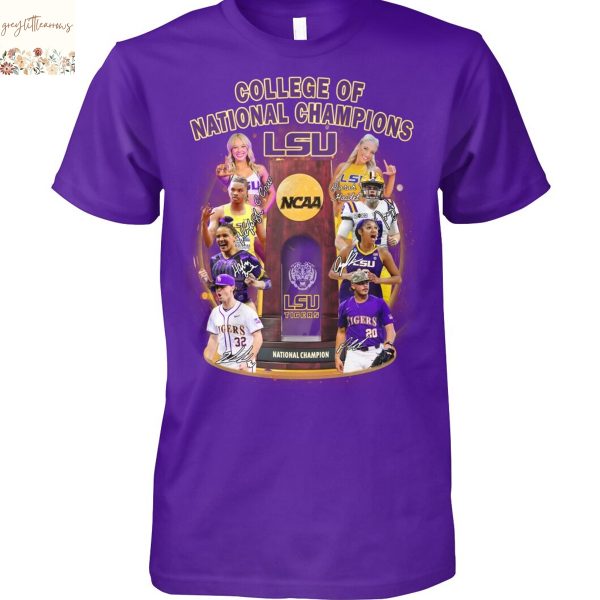 College Of Nationals Champions LSU Tigers Unisex T-Shirt