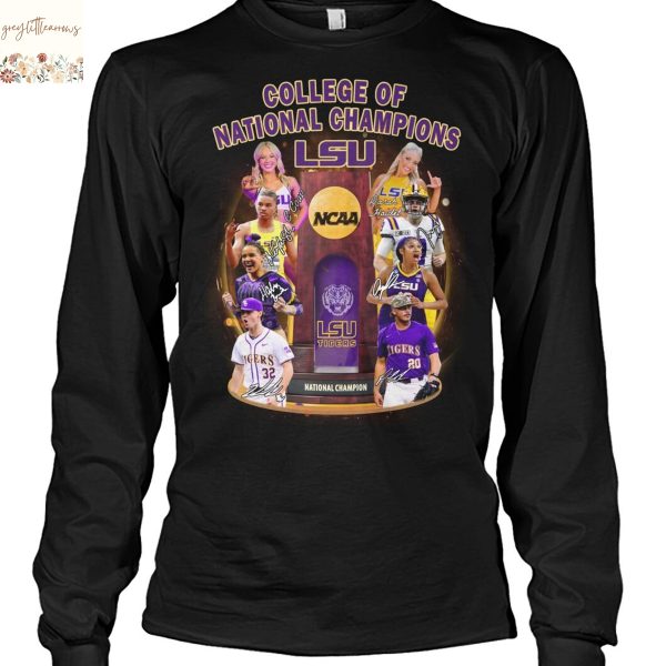 College Of Nationals Champions LSU Tigers Unisex T-Shirt