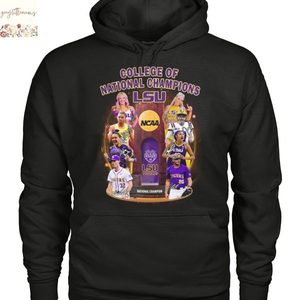 College Of Nationals Champions LSU Tigers Unisex T-Shirt