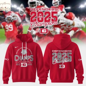 D.C. Defenders United Football League 2025 Champions Hoodie