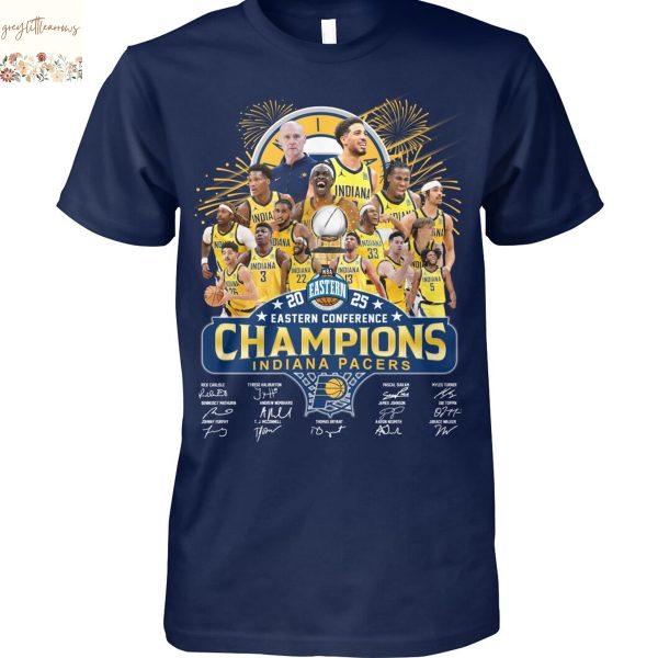 Eastern Coference Champions 2025 Indiana Pacers Signature Unisex T-Shirt