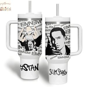 Eminem Slim Shady Tumbler With Handle And Straw