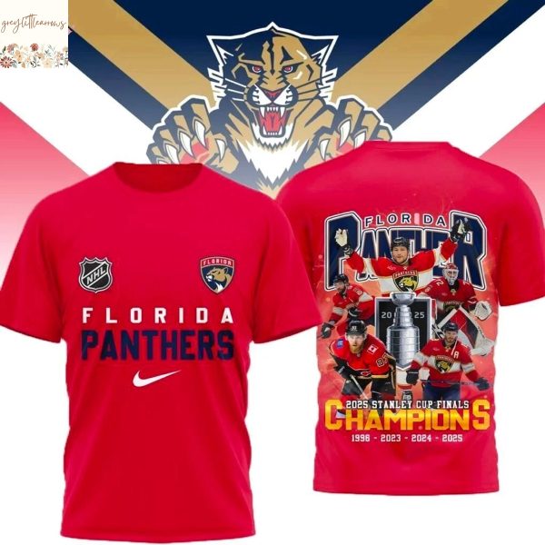 Florida Panther 2025 Stanley Cup Finals Champions 3D T-Shirt