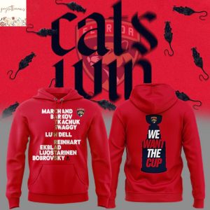 Florida Panthers Champion Stanley Cup Cats N Rats We Want The Cup Hoodie