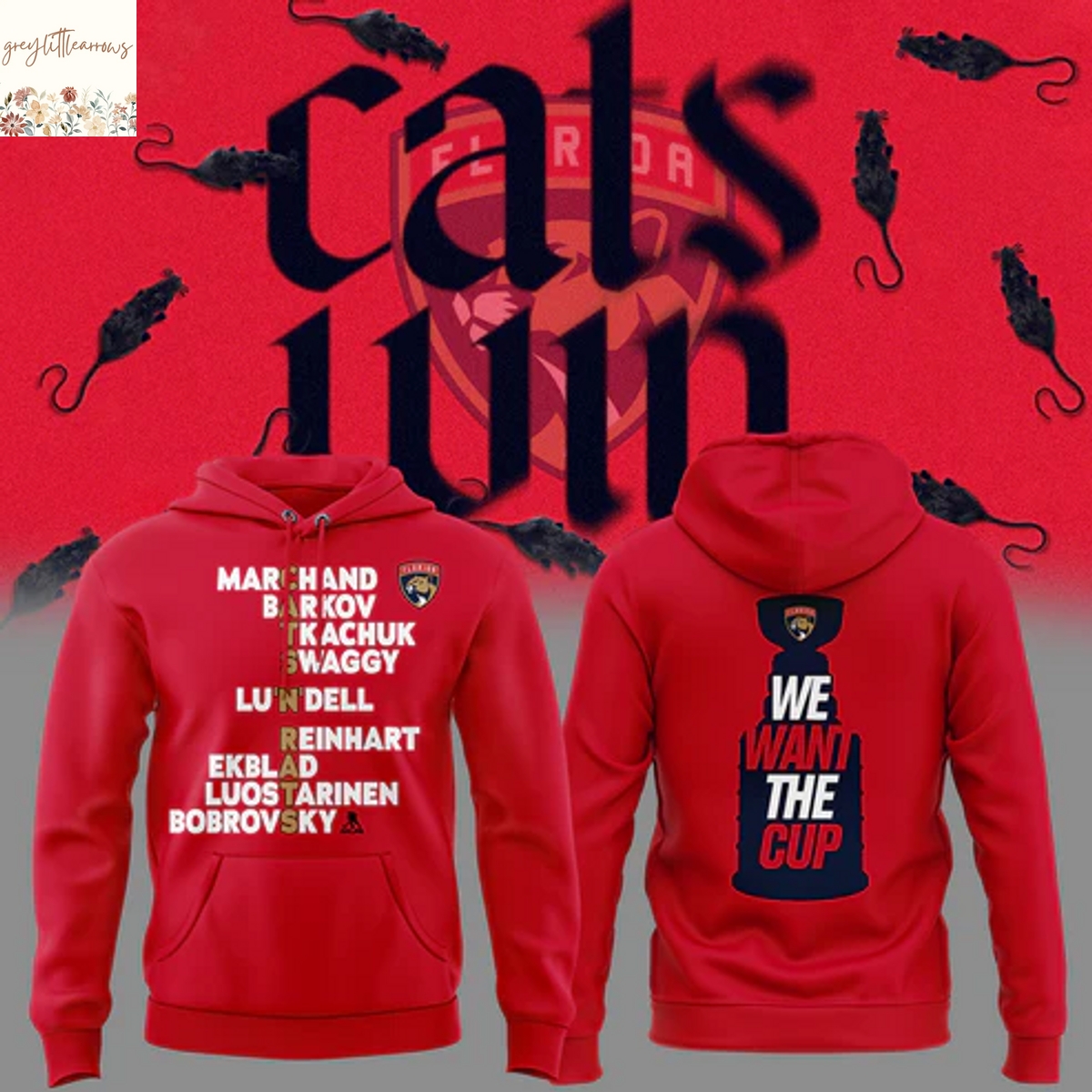 Florida Panthers Champion Stanley Cup Cats N Rats We Want The Cup Hoodie Florida Panthers Champion Stanley Cup Cats N Rats We Want The Cup Hoodie