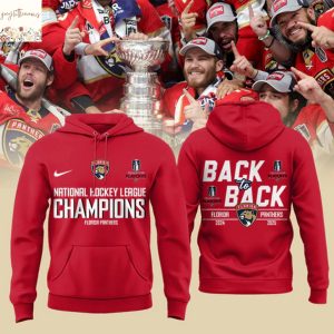 Florida Panthers National Hockey League Back To Back Champions Stanley Cup Hoodie