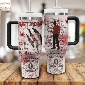 Freddy Krueger Sweet Dreams Tumbler With Handle And Straw
