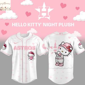Houston Astros x Hello Kitty Baseball Jersey – Pink