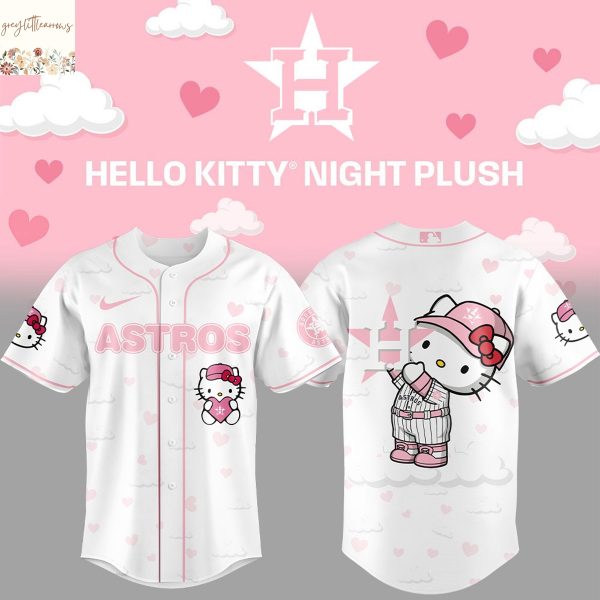 Houston Astros x Hello Kitty Baseball Jersey – Pink