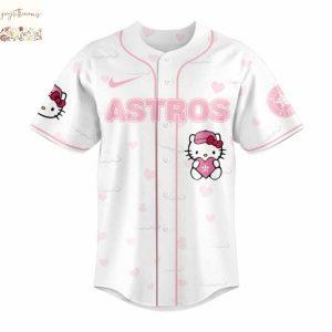 Houston Astros x Hello Kitty Baseball Jersey – Pink