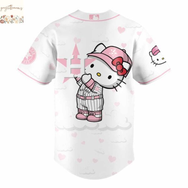 Houston Astros x Hello Kitty Baseball Jersey – Pink
