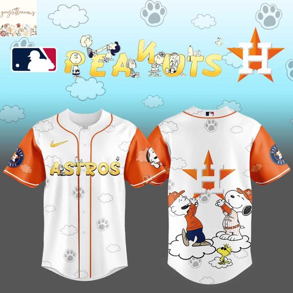 Houston Astros x Snoopy And Peanuts Baseball Jersey