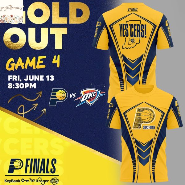 Indiana Pacers Finals 2025 YES CERS 3D T-Shirt