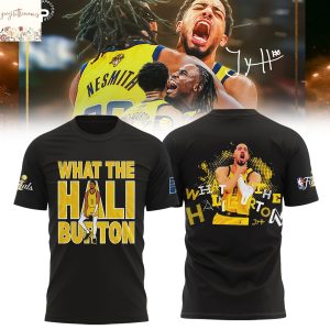 Indiana Pacers What The Hali Burton 3D T-Shirt – Black