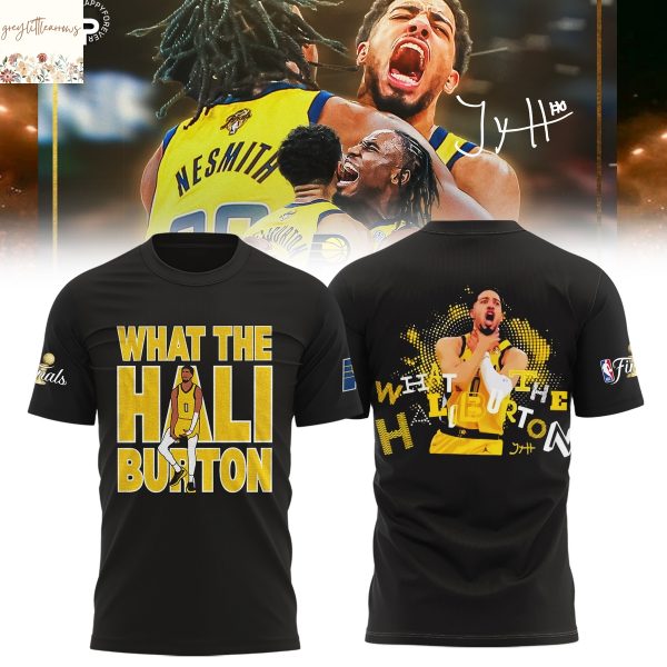 Indiana Pacers What The Hali Burton 3D T-Shirt – Black