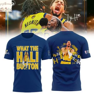 Indiana Pacers What The Hali Burton 3D T-Shirt – Blue