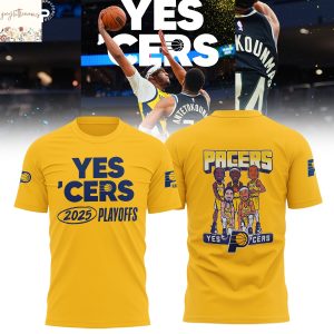 Indiana Pacers Yes Cers 2025 Playoffs 3D T-Shirt