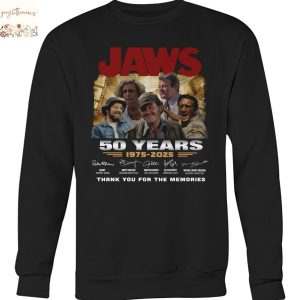 Jaws 50 Years 1975-2025 Signature Thank You For The Memories Unisex T-Shirt