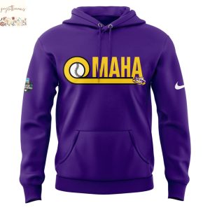 LSU Tigers OMAHA College World Series 2025 Hoodie – Purple