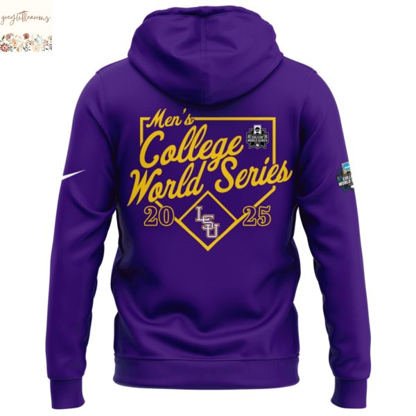 LSU Tigers OMAHA College World Series 2025 Hoodie – Purple