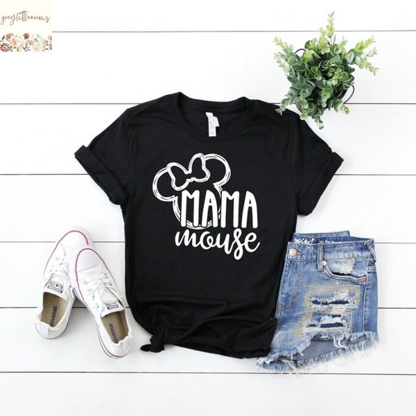 Mama Mouse Shirt For Family Disney Shirt For Disney Vacation T-shirt For Women Disneyland Shirt For Girls Disney Trip Shirt For Disney World