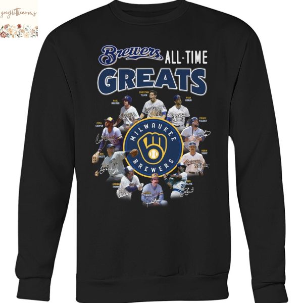 Milwaukee Brewers All-Time Greats Signature Unisex T-Shirt