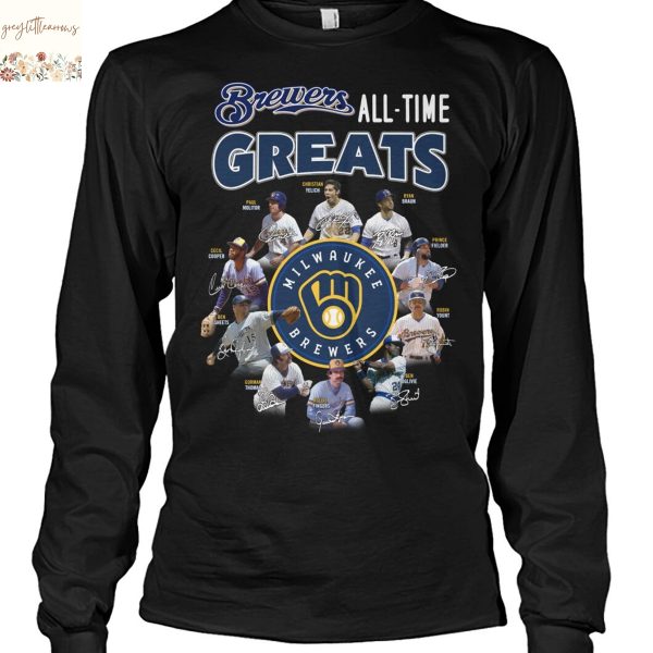 Milwaukee Brewers All-Time Greats Signature Unisex T-Shirt