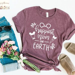 Mom Shirt For Women Disney Shirt For Family Vacation T-shirt For Disneyland T Shirt For Girls Disneyworld Family Tee Gift For Her