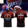 National Basketball Association 2025 Champions OKlahoma City Thunder Neon 3D T-Shirt