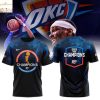 National Basketball Association 2025 Champions OKlahoma City Thunder 3D T-Shirt – Neon