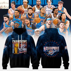 National Basketball Association 2025 Champions OKlahoma City Thunder Neon Hoodie