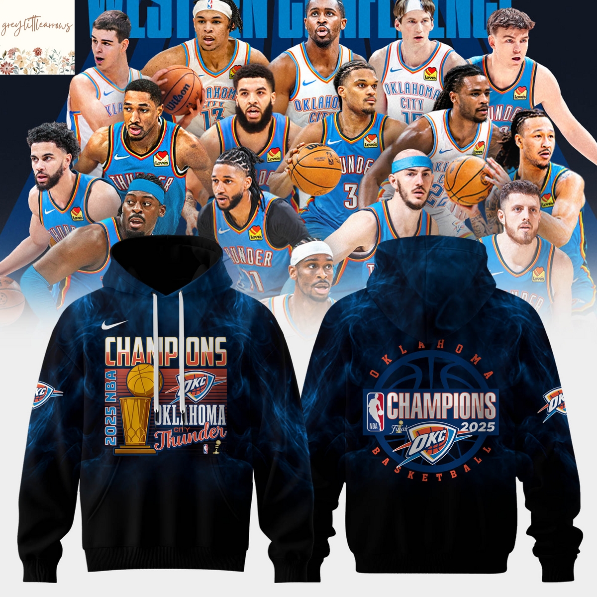 National Basketball Association 2025 Champions OKlahoma City Thunder Neon Hoodie National Basketball Association 2025 Champions OKlahoma City Thunder Neon Hoodie