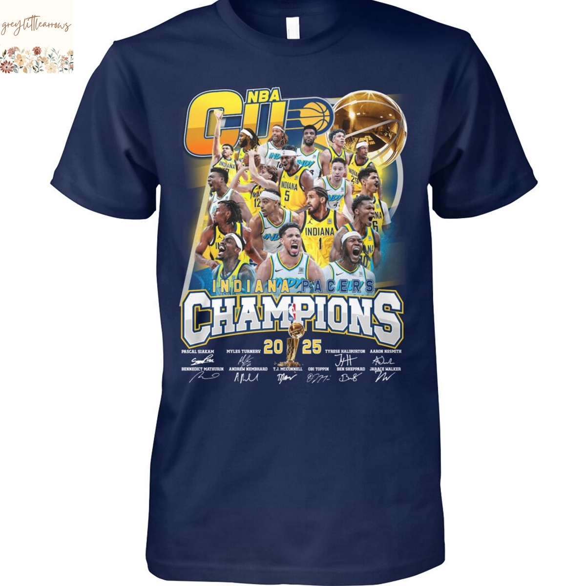 NBA Cup Indiana Pacers Champions 2025 Signature Unisex T-Shirt