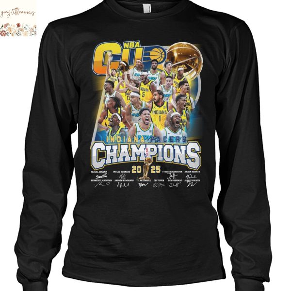 NBA Cup Indiana Pacers Champions 2025 Signature Unisex T-Shirt