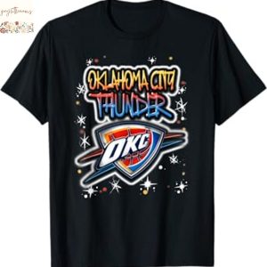 Oklahoma City Thunder Airbrush Logo Unisex T-Shirt