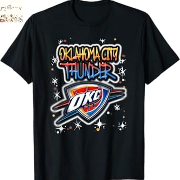 Oklahoma City Thunder Airbrush Logo Unisex T-Shirt