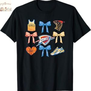 Oklahoma City Thunder Bow Grid Unisex T-Shirt