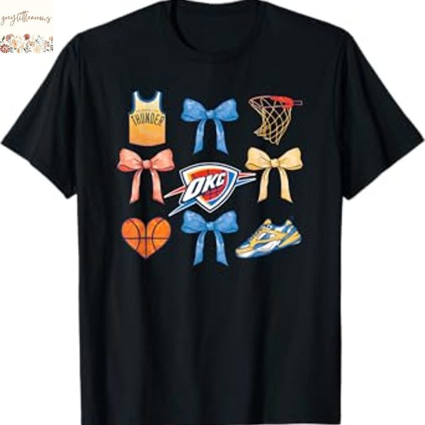 Oklahoma City Thunder Bow Grid Unisex T-Shirt
