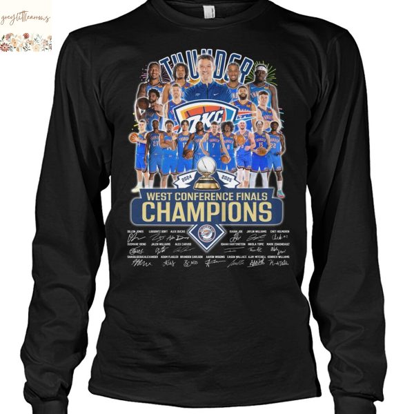 Oklahoma City Thunder West Conference Finals Champions Signature Unisex T-Shirt