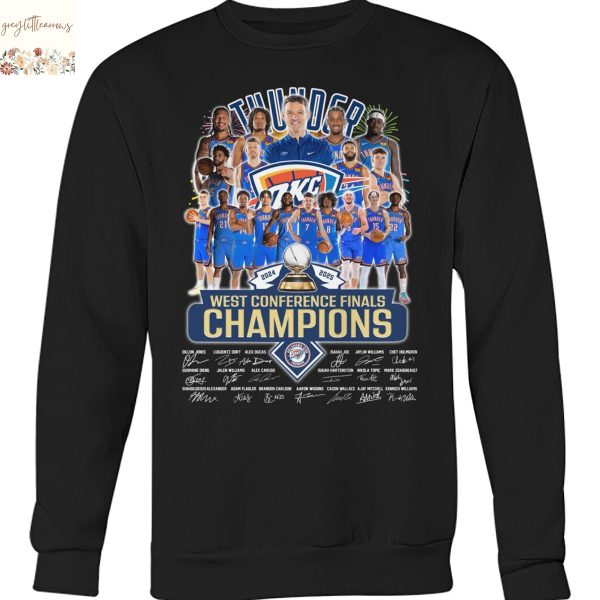 Oklahoma City Thunder West Conference Finals Champions Signature Unisex T-Shirt